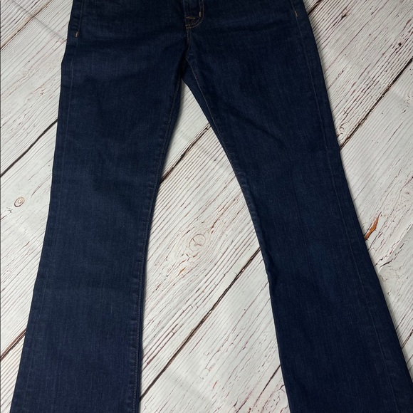 J Brand 25 GIG Pure dark wash mid-rise crop Flared - Picture 14 of 15